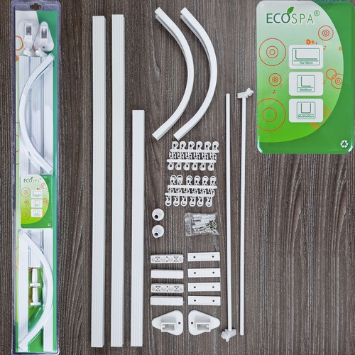 Ecospa shower curtain track - ecospa,