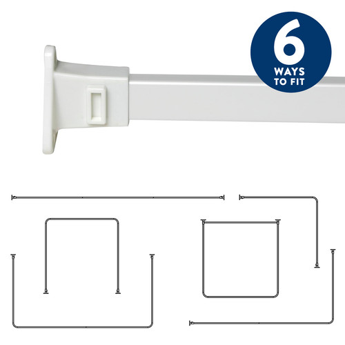 Croydex shower curtain - shower, rail