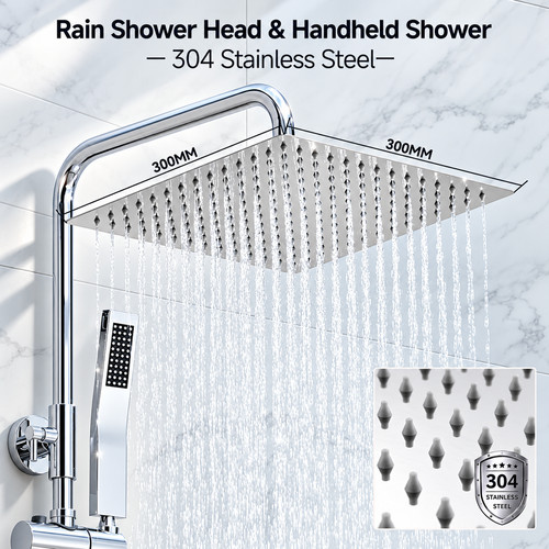 Auralum premium 30cm rainfall - 30cm,