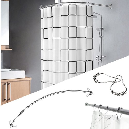 Shower curtain rod rail - curtain,