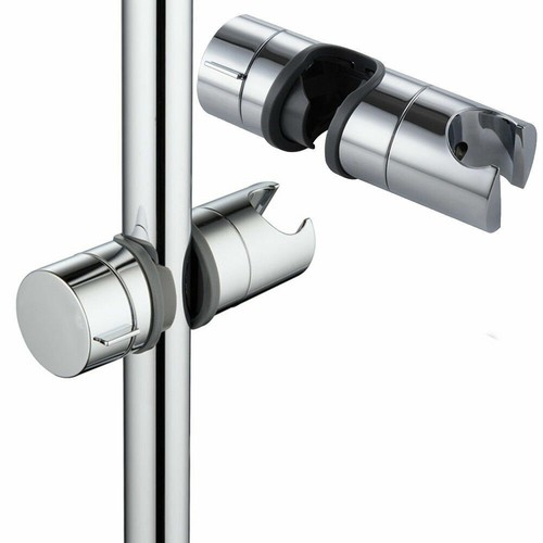 Chrome shower rail head slider - head,
