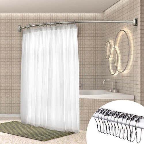 Shower curtain rod rail - shower, /