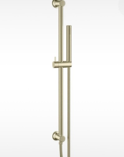 Brushed brash shower rail - brushed,
