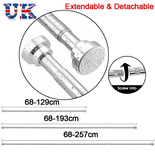 Extendable shower curtain - extendable,