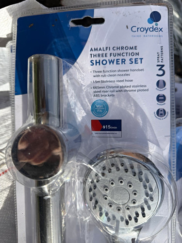 Croydex amalfi chrome shower - amalfi,