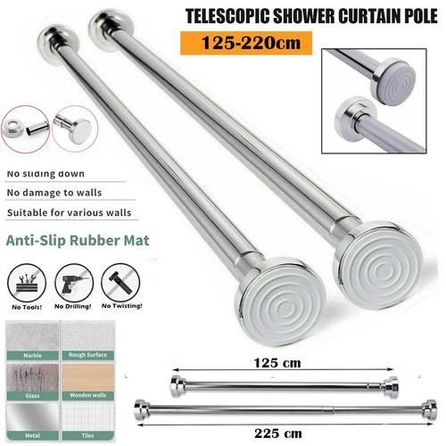 Extendable shower curtain pole - extendable,