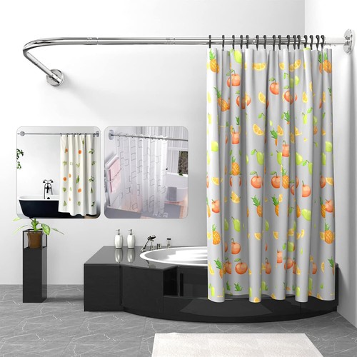 Shaped shower curtain rail - shaped,