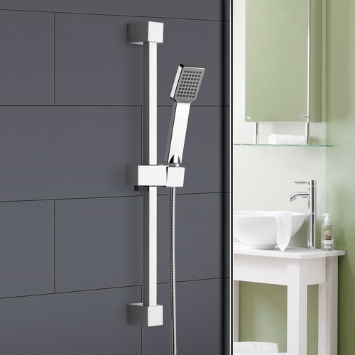 Chrome square bathroom - chrome,